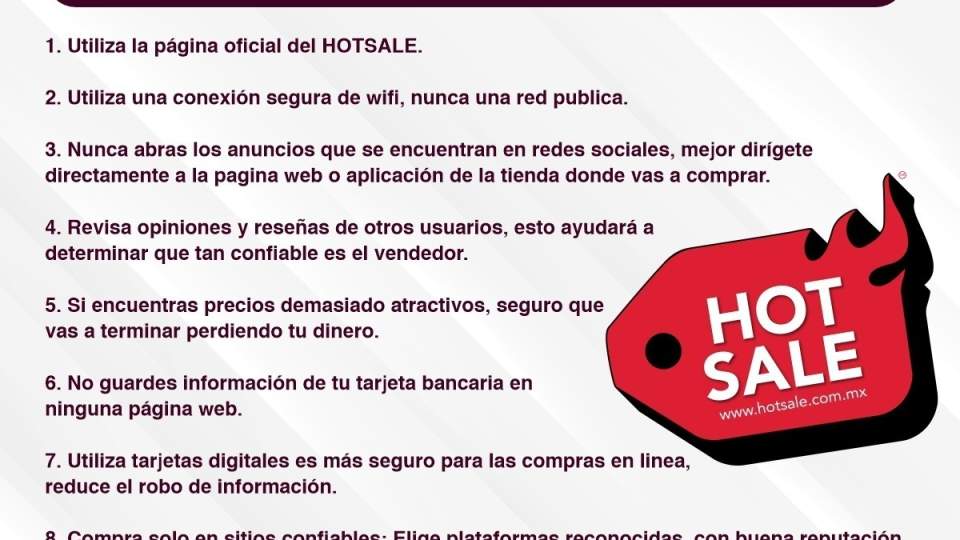 Emite Gobierno de Sonora recomendaciones para compras seguras durante Hot Sale